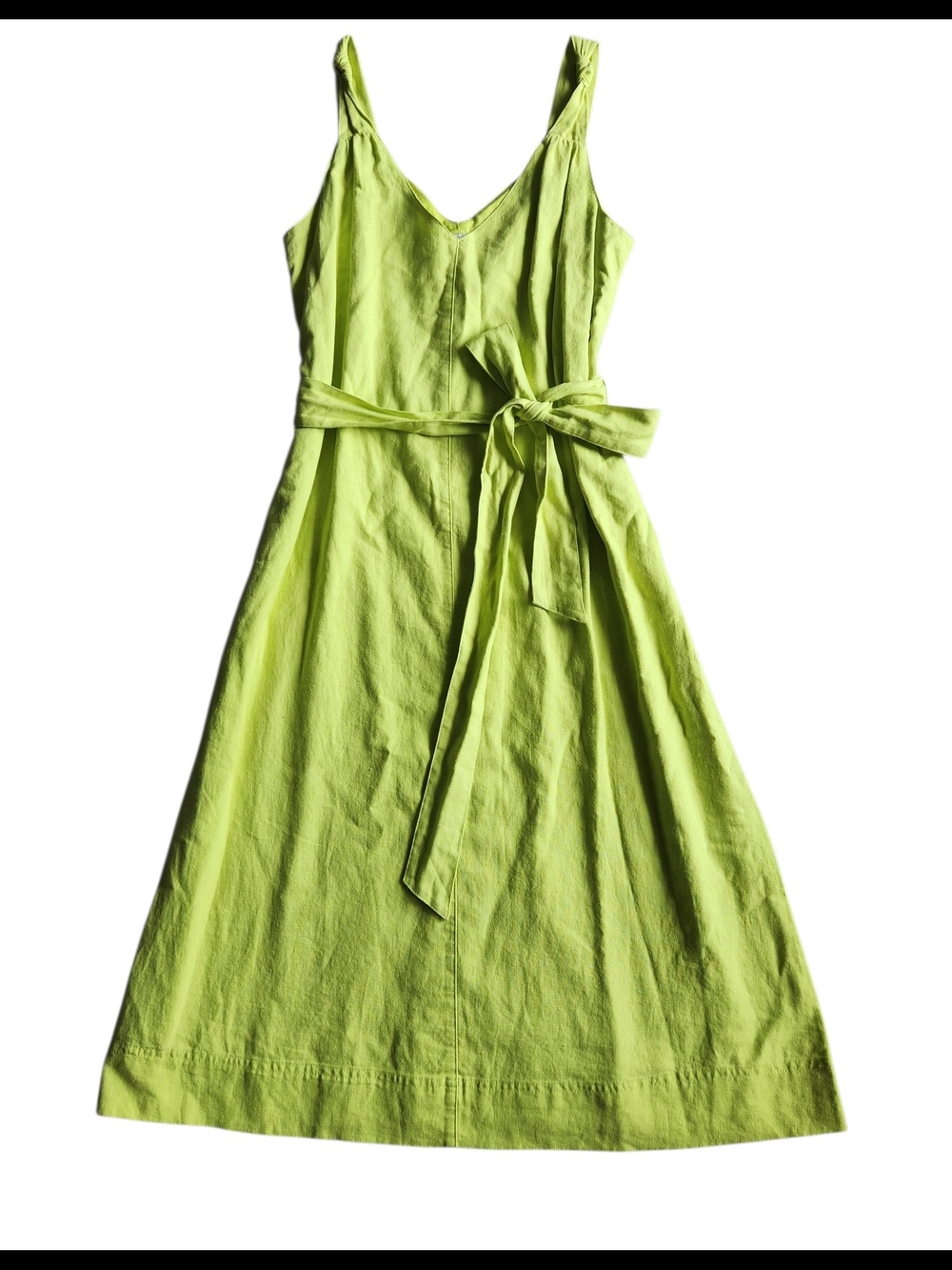 Linen Midi Dream | Gap Lime Green Dress